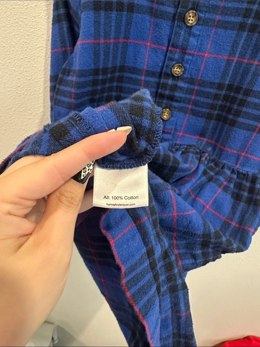 Hanna Andersson Blue Plaid Dress